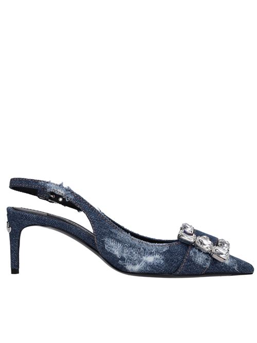Fabric slingback pumps DOLCE&GABBANA | CG0643 AY841 8H618COBALTO SCURO